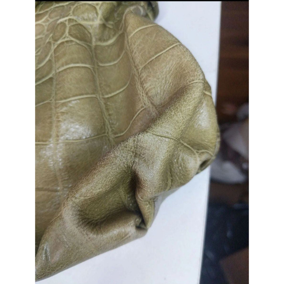 Brahmin Vintage Olive Green Crocodile Handbag rare ooak htf LAST CHANCE SALE - Picture 6 of 13